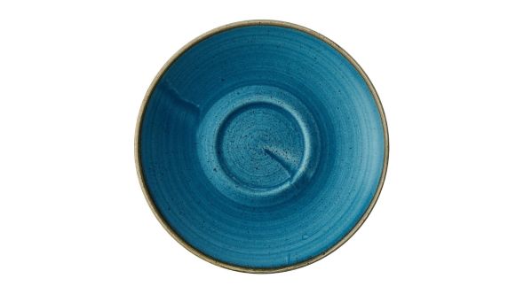 Churchill Stonecast Java Blue Cafe Cappuccino Saucers 158mm (12 Pack) SNTSCSS 1