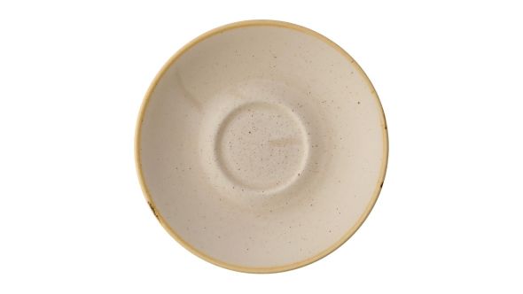 Churchill Stonecast Nutmeg Cream Cafe Cappuccino Saucers 158mm (12 Pack) SNMSCSS 1