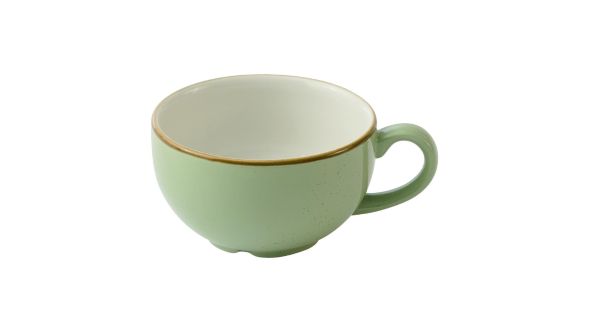 Churchill Stonecast Sage Green Cafe Cappuccino Cups 336ml (12 Pack) SSASCB201