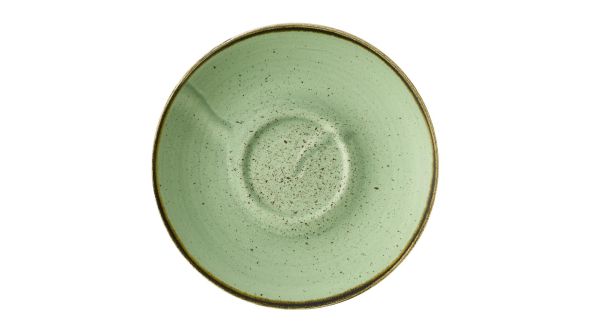 Churchill Stonecast Sage Green Cafe Cappuccino Saucers 158mm (12 Pack) SSASCSS 1