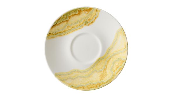 Churchill China Tide Gold Cappuccino Saucers 158mm (12 Pack) TDGDCSS 1