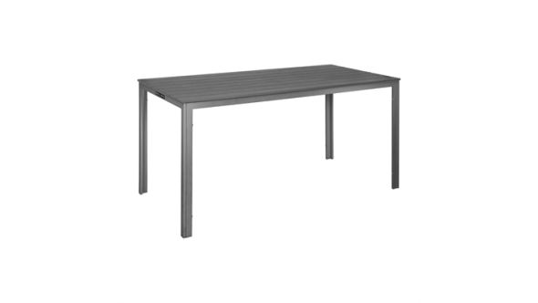 Bolero Bolero Valletta Grey Slatted Outdoor Table 1560mm HZ020