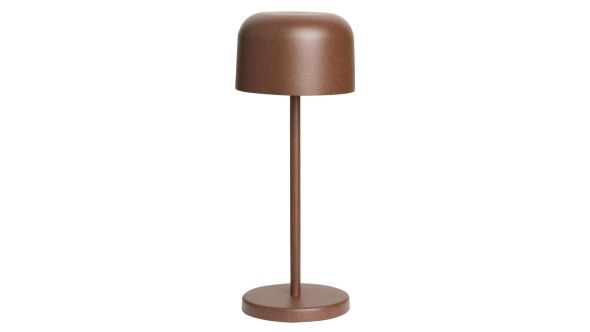 Olympia Siena Table Lamp Round Dome Chestnut 200mm C1005S-200A-CC CORTEN