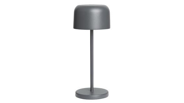 Olympia Siena Table Lamp Round Dome Grey 200mm C1005S-200A-CC GREY