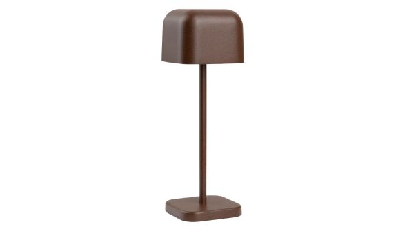 Olympia Lucca Table Lamp Squared Dome Chestnut 200mm C1105S-200B-CC CORTEN