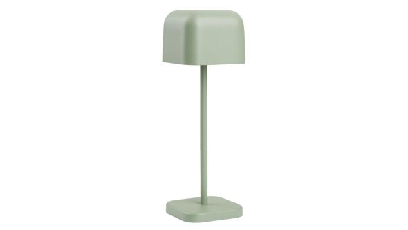 Olympia Lucca Table Lamp Squared Dome Sage 200mm C1105S-200B-CC GREEN GREY