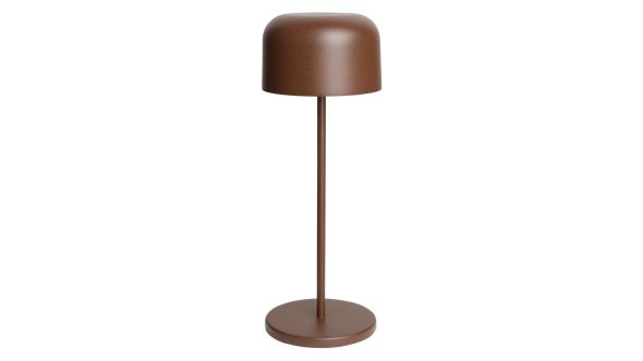 Olympia Siena Table Lamp Round Dome Chestnut 300mm C1005-300A-CC CORTEN