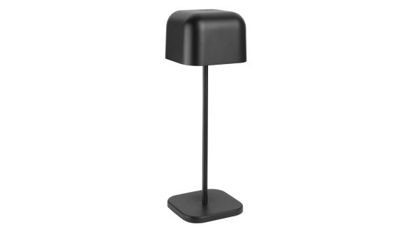 Olympia Lucca Table Lamp Squared Dome Black 300mm C1105-300B-CC BLACK