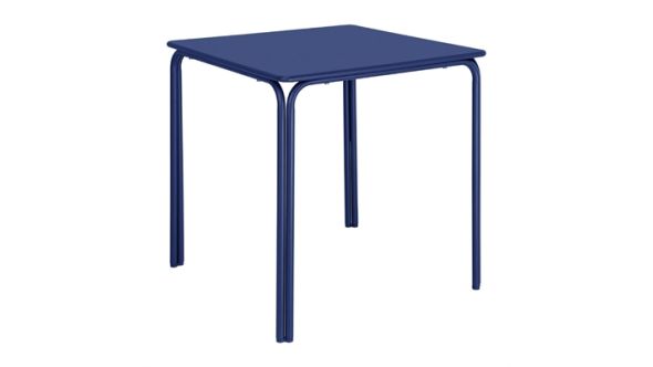 Bolero Bolero Adeline Steel Square Table 700mm Dark Navy HZ356