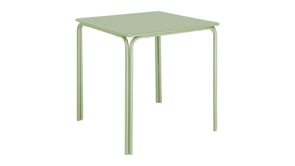 Bolero Bolero Adeline Steel Square Table 700mm Light Green HZ357