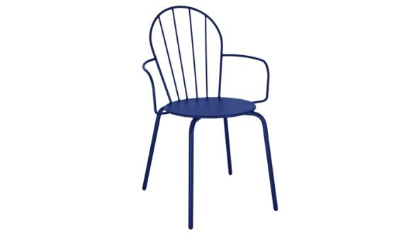 Bolero Bolero Adeline Arm Chairs Dark Navy (4 Pack) HZ359