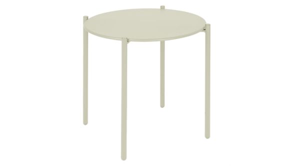 Bolero Bolero Perth Round Low Coffee Table Light Grey 450mm HZ377