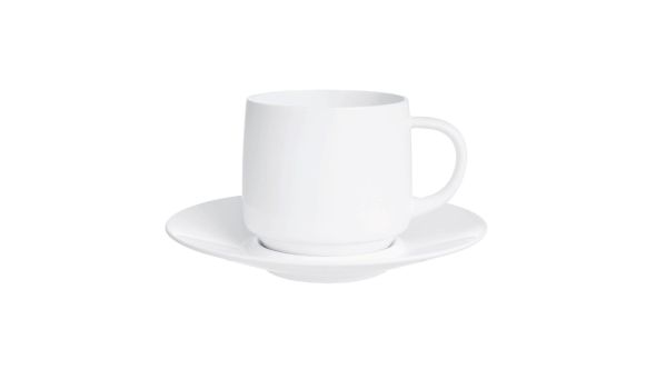 Arcoroc Intensity White Baril Saucers 120mm (24 Pack) Q3636