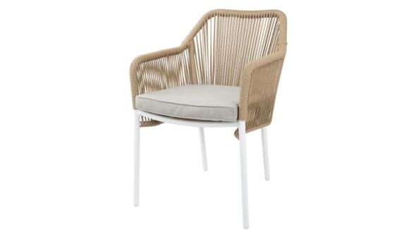 Bolero Bolero Bay PE Twist Rattan Outdoor Armchair Honey (2 Pack) HZ596