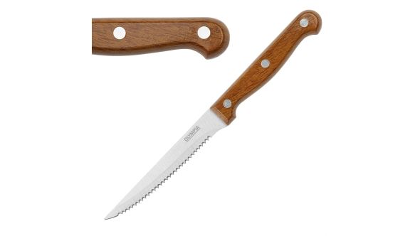 Olympia Steak Knives with Wood Effect Handles (12 Pack) BFY5281