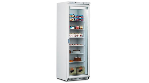 Mondial ICEN40 Upright 360L Single Hinged Glass Door Freezer