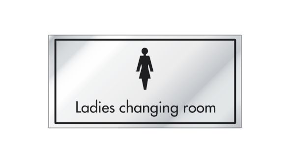 Ladies Changing Room Information Door Sign - ID001