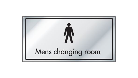 Mens Changing Room Information Door Sign - ID003
