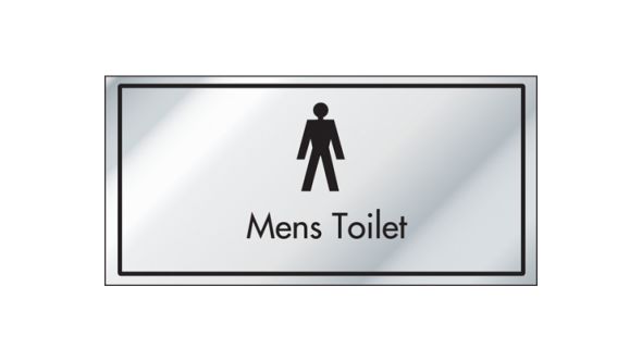 Mens Toilet Information Door Sign - ID006