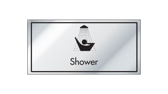 Shower Information Door Sign - ID007