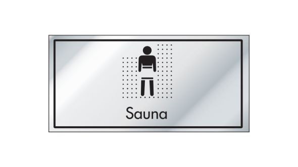 Sauna Information Door Sign - ID008
