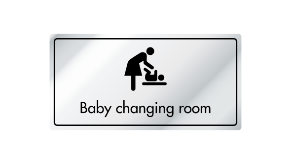 Baby Changing Room Information Door Sign - ID011
