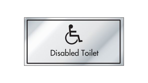 Disabled Toilet Information Door Sign - ID012