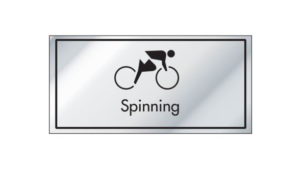 Spinning Room Information Door Sign - ID015