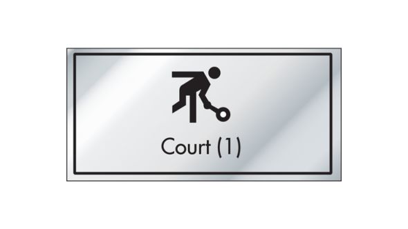 Court 1 Information Door Sign - ID016