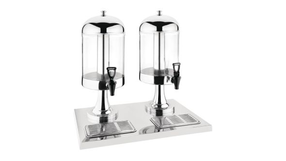 Olympia Double Juice Dispenser with Drip Tray YFH02
