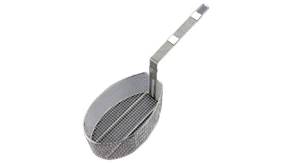 Vogue Oval Frying Basket 11.8 x 5.75 x 5.9"