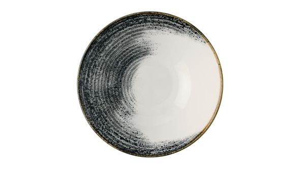 Churchill Homespun Accents Black Evolve Deep Bowls 220mm (6 Pack) HABKEB221