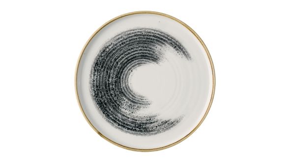 Churchill Homespun Accents Black Walled Plates 260mm (6 Pack) HABKWP261