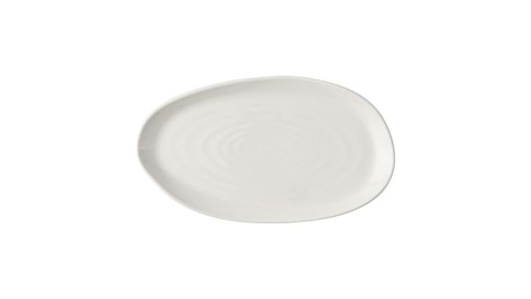 Churchill Envisage Natural White Organic Oblong Plates 260x150mm (6 Pack) WH PLA21