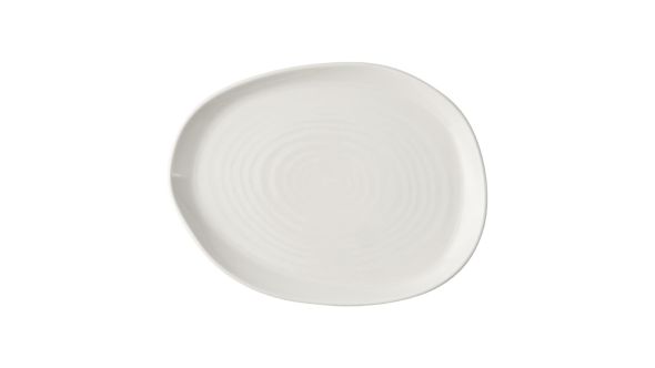 Churchill Envisage Natural White Organic Oblong Plates 260x200mm (6 Pack) WH PLA31