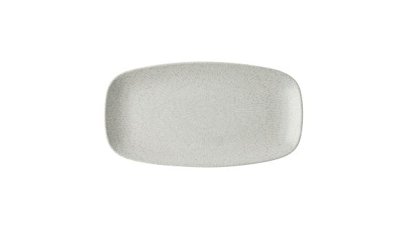 Churchill Delta Grey Oblong Plates 355x189mm (6 Pack) DELGXO141