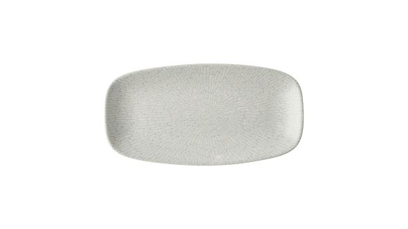 Churchill Delta Grey Oblong Plates 298x153mm (12 Pack) DELGXO111