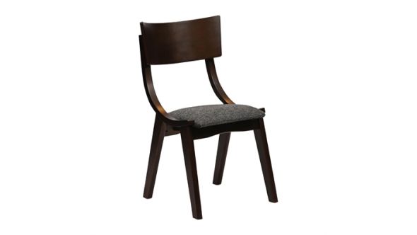 Everyday Chelsea Dining Chairs in Dark Walnut with Shetland Smoke Seats (6 Pack) JA245
