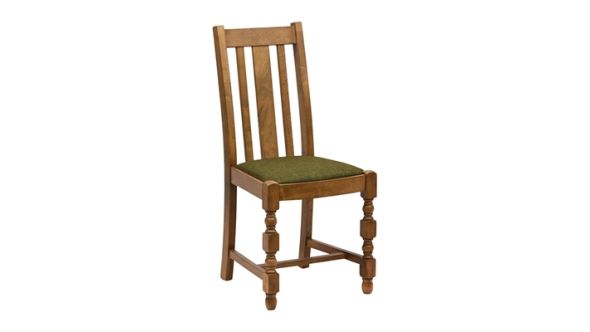 Everyday Thame Dining Chairs in Weathered Oak with Shetland Forest Seat (6 Pack) JA260