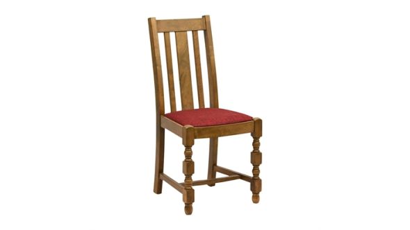 Everyday Thame Dining Chairs in Weathered Oak with Shetland Scarlett Seat (6 Pack) JA262