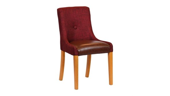Everyday Bath Soft Oak Dining Chairs with Scarlett Back & Espresso Seat (6 Pack) JA295