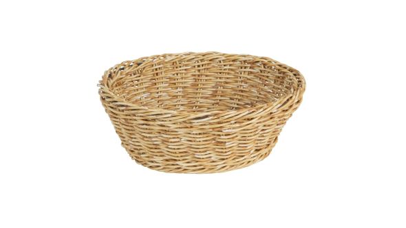 Olympia Polywicker Round Basket Light Brown 220mm TU4780M-LIGHT