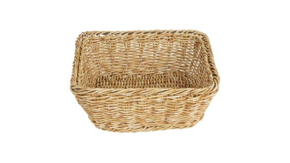 Olympia Polywicker Square Basket Light Brown 230x230mm TU4783M-LIGHT