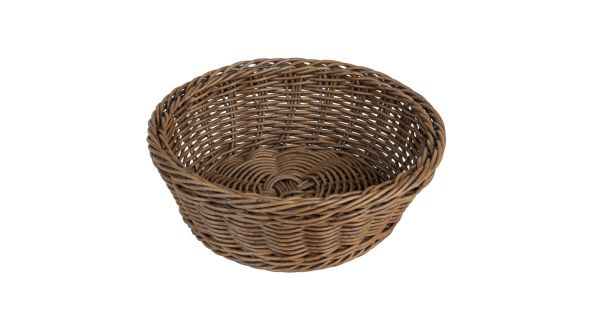 Olympia Polywicker Round Basket Dark Brown 220mm TU4780M-DARK