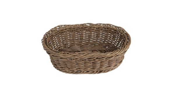 Olympia Polywicker Oval Basket Dark Brown 240x170mm TU4781S-DARK