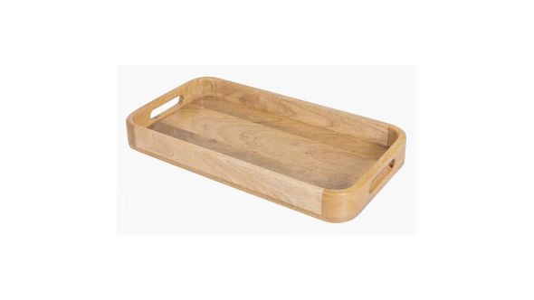Olympia Mango Wood Deep Sided Rectangular Tray 230x430mm 20704 L