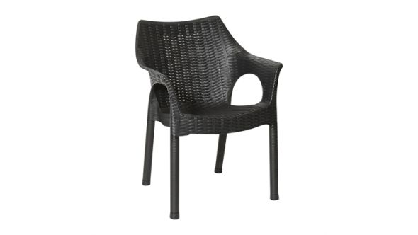 Bolero Bolero Elements Polypropylene Armchairs Black (4 Pack) JA910