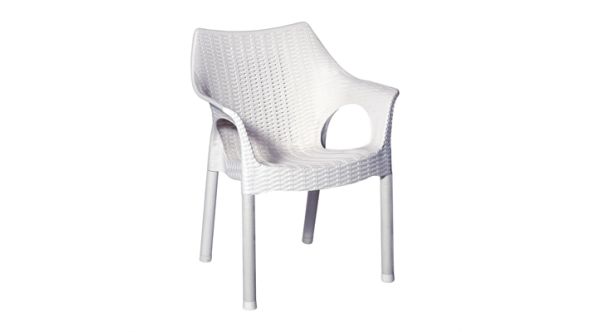 Bolero Bolero Elements Polypropylene Armchairs Snow (4 Pack) JA913