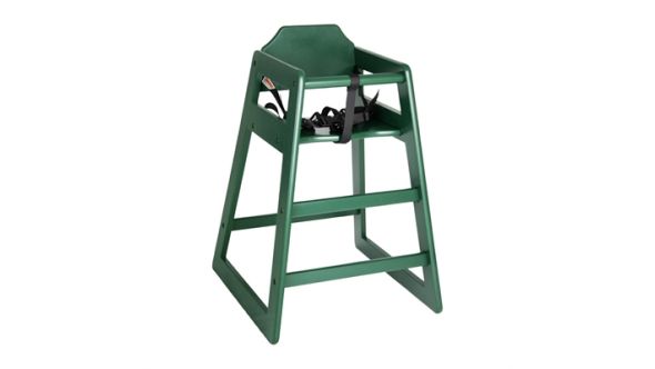 Bolero Bolero Wooden Highchair Forest Green JB368