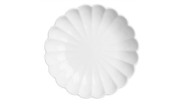 Olympia Bloom Scalloped Bowls White 230mm (6 Pack) 11416